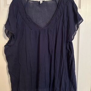 Old Navy Deep Blue Blouse